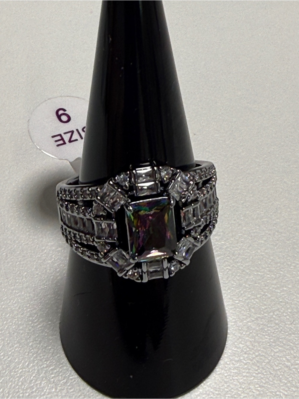BP 2026 June Hematite Plated Ring with Alexandrite Stone